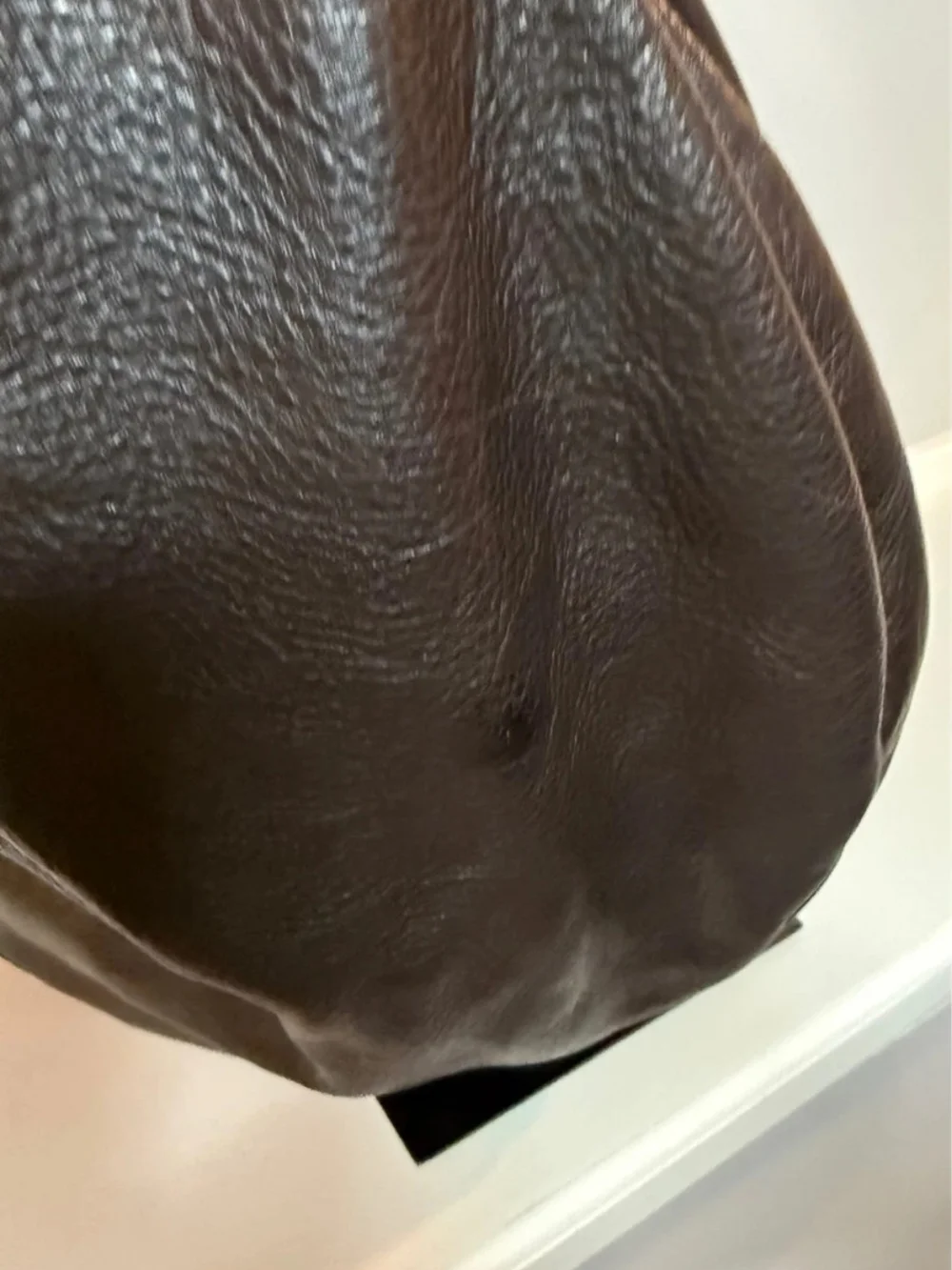 Marc by Marc Jacobs Dark Brown Leather Shoulder Hobo with Gold Hardware